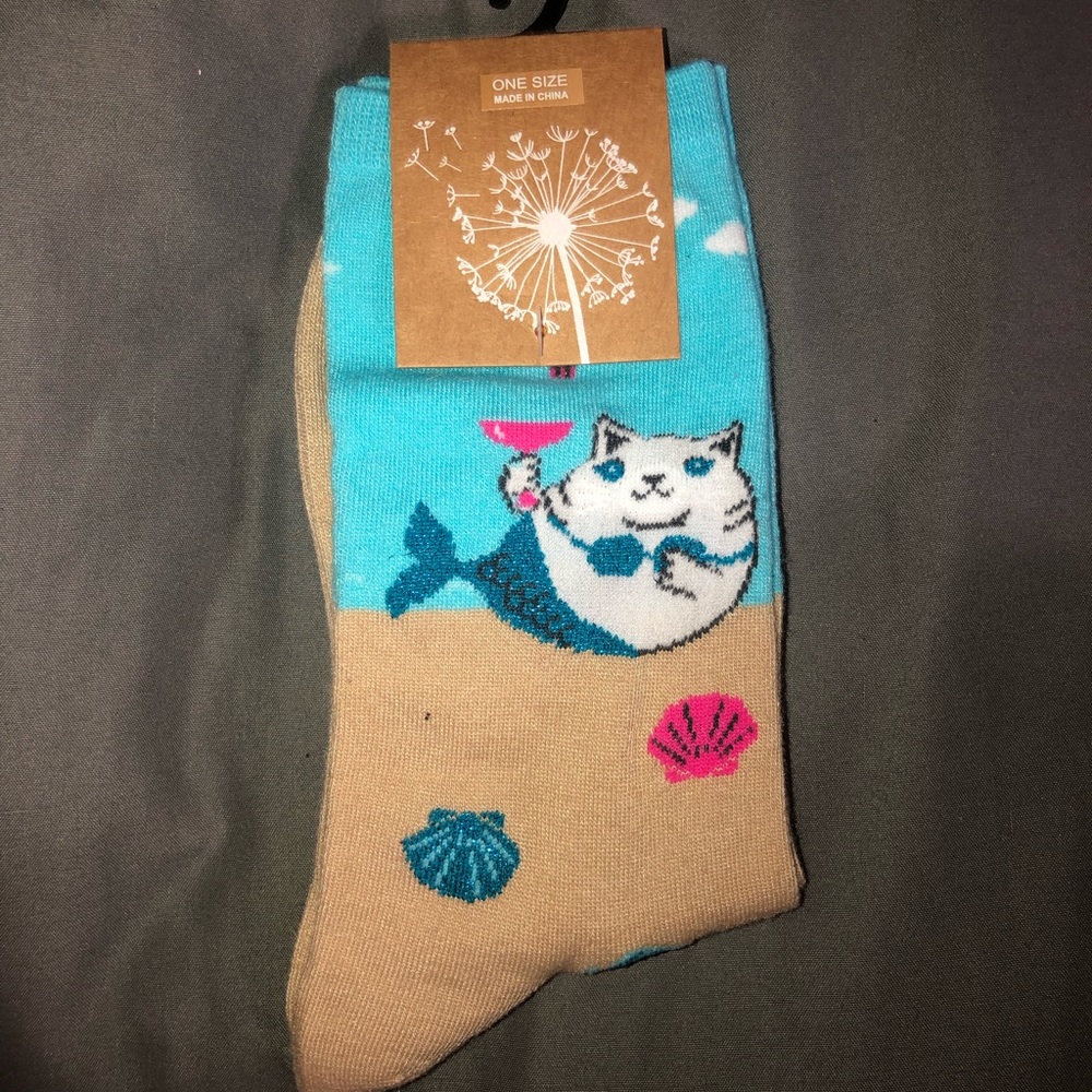 Co Cats Mermaid Socks